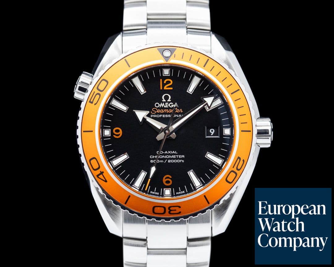 Image of Omega Seamaster Planet Ocean Co-Axial Orange Bezel 45.5MM