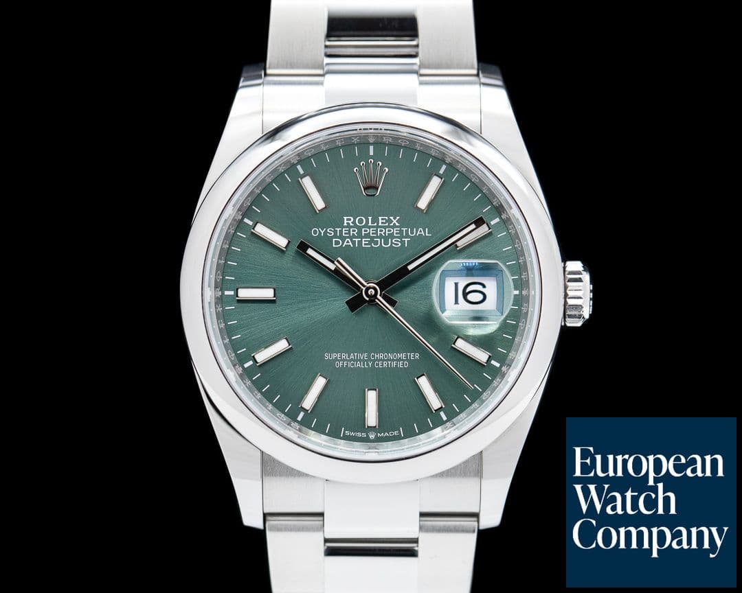 Image of Rolex Datejust 126200 Mint Green / Oyster Bracelet 2022