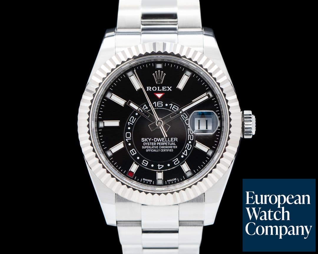 Image of Rolex Sky Dweller 326934 Steel Black Dial Oyster