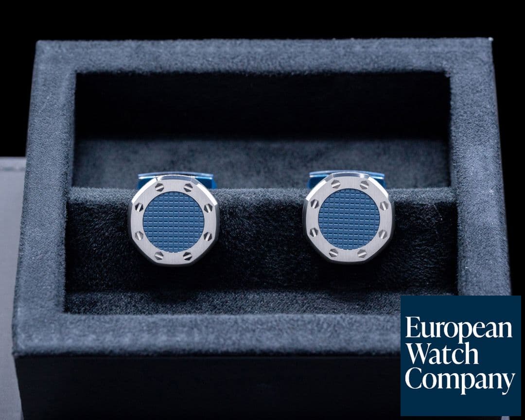 Image of Audemars Piguet Audemars Piguet Cufflinks SS + Blue