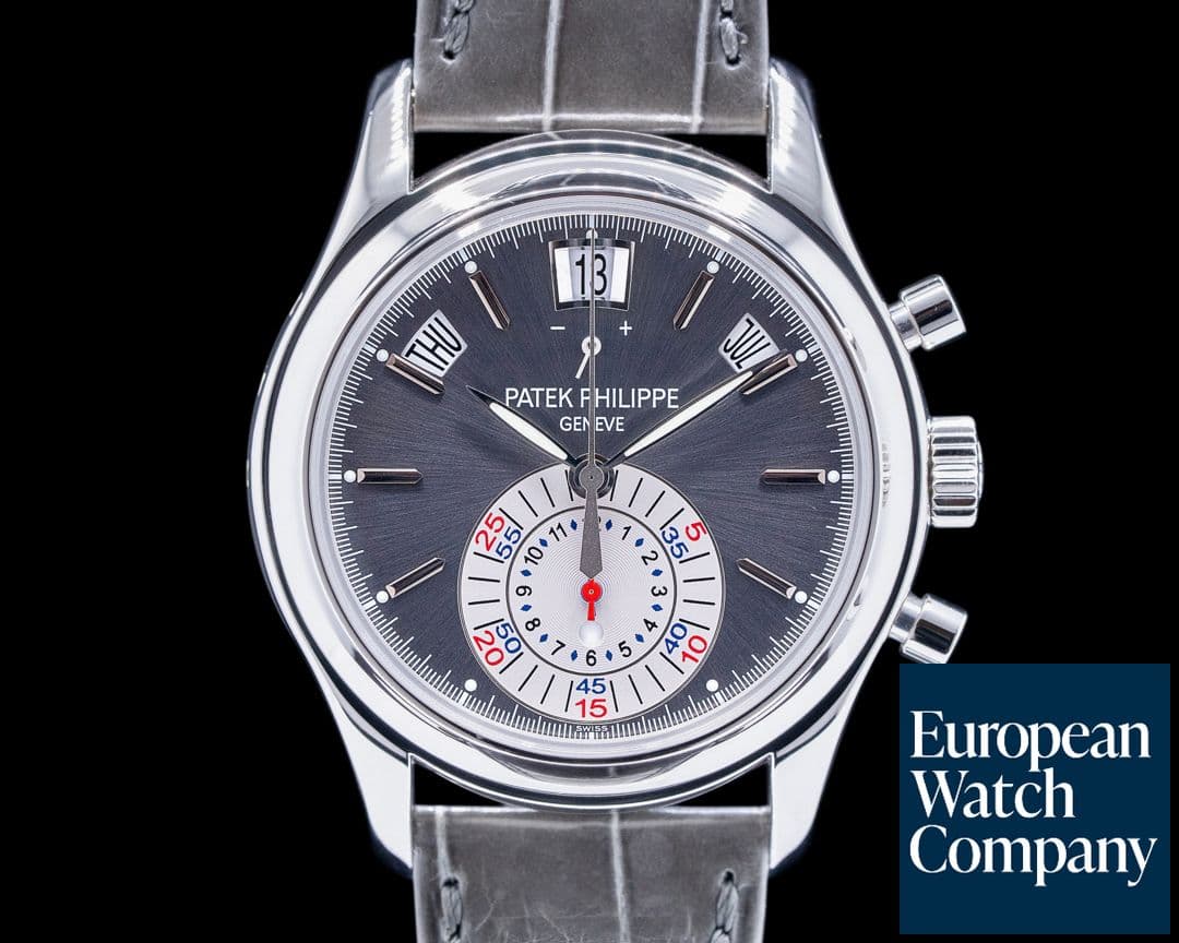 Image of Patek Philippe Annual Calendar 5960P Chronograph Platinum Grey Dial 