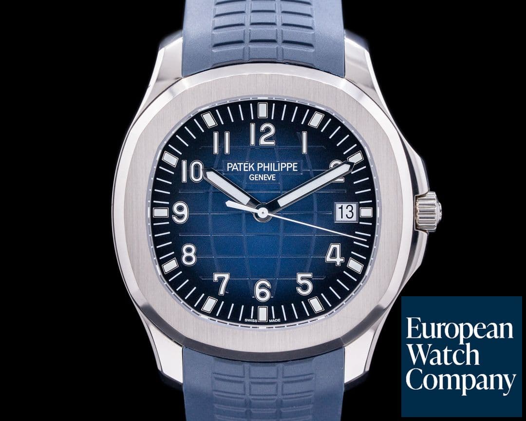 Image of Patek Philippe Aquanaut 5168G 18K White Gold / Blue Dial