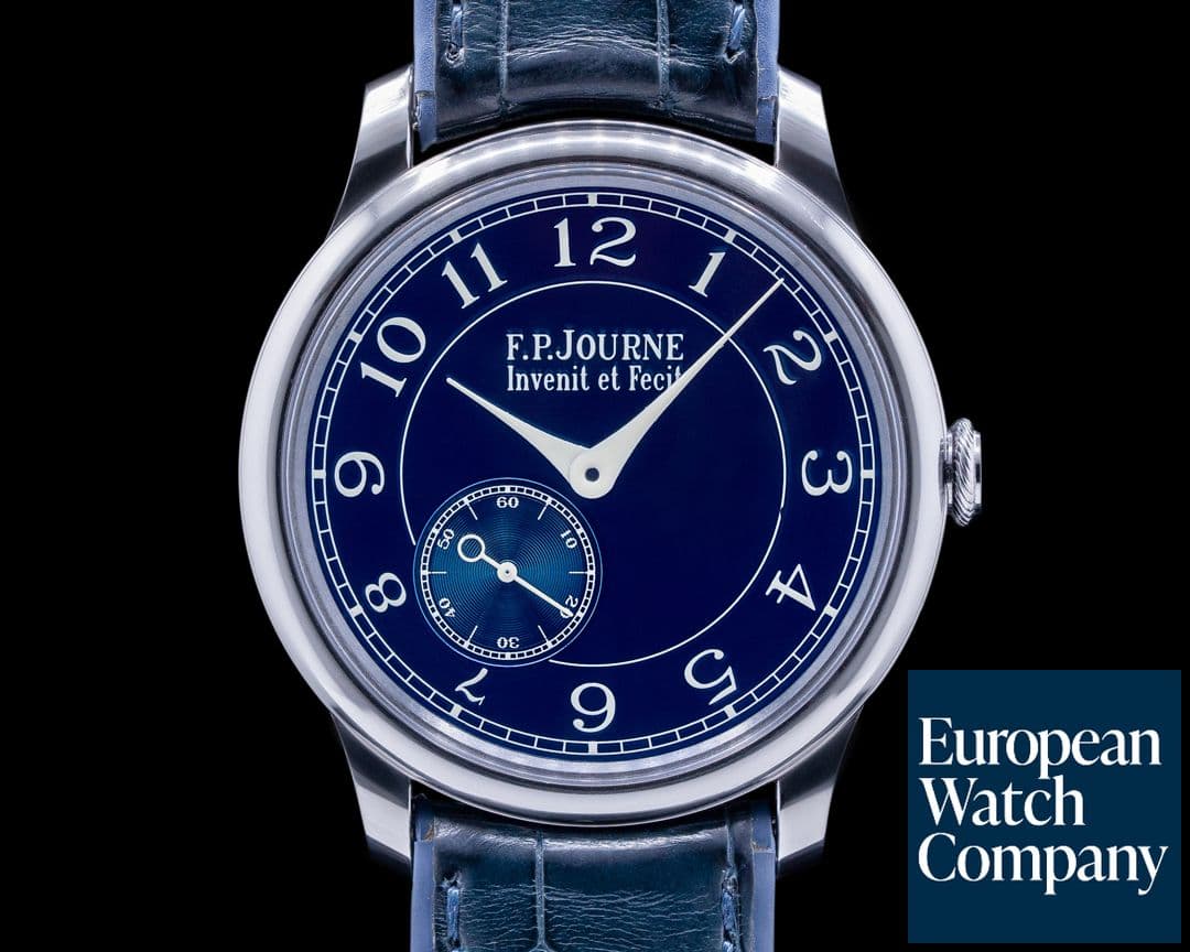 Image of F. P. Journe Chronometre Bleu Tantalum Blue Dial 