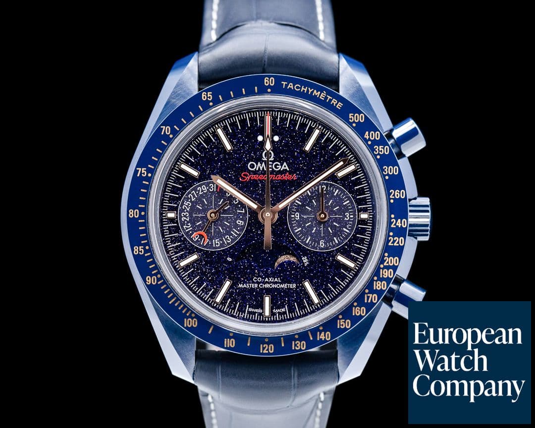 Image of Omega Speedmaster Professional Moonphase "Blue Side" UNWORN