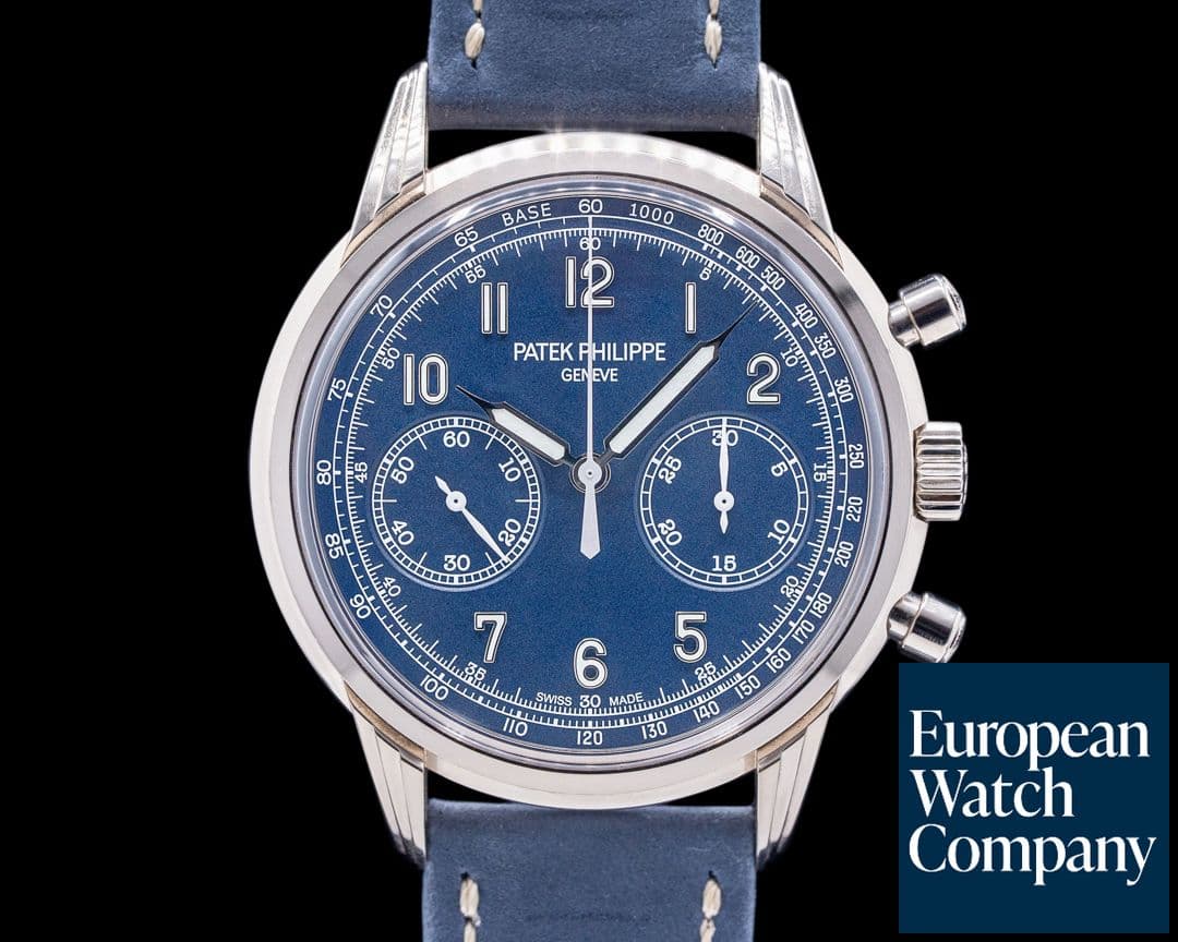 Image of Patek Philippe Chronograph 5172G 18K White Gold Blue Dial