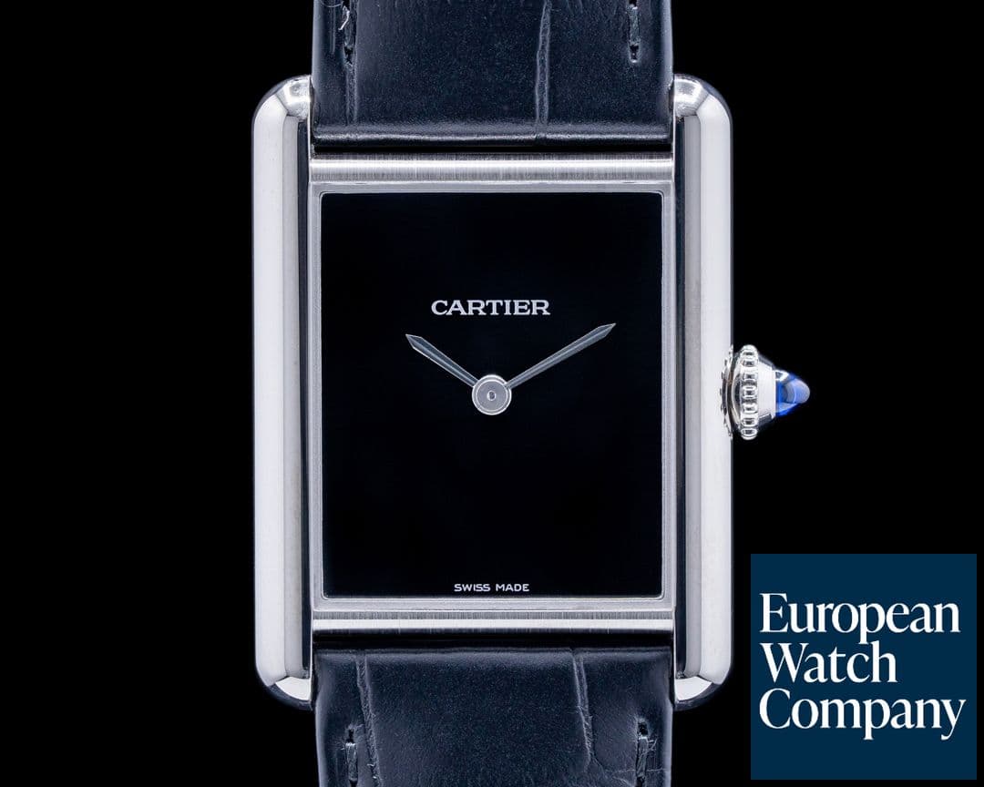 Image of Cartier Tank Must SS Black Dial UNWORN