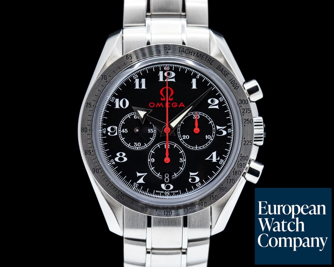 Image of Omega Olympic Speedmaster Broad Arrow Black Dial SS