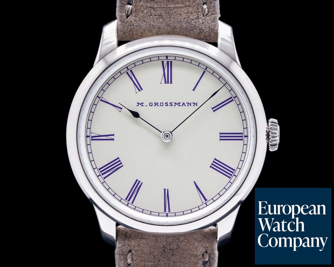 Image of Moritz Grossmann Tefnut 36MM White Gold Enamel Dial PIECE UNIQUE 