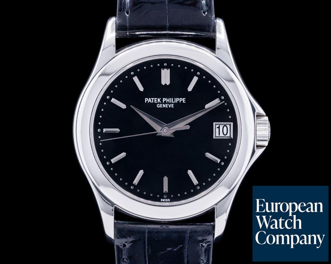Image of Patek Philippe Calatrava 5107P Automatic Platinum Black Dial RARE