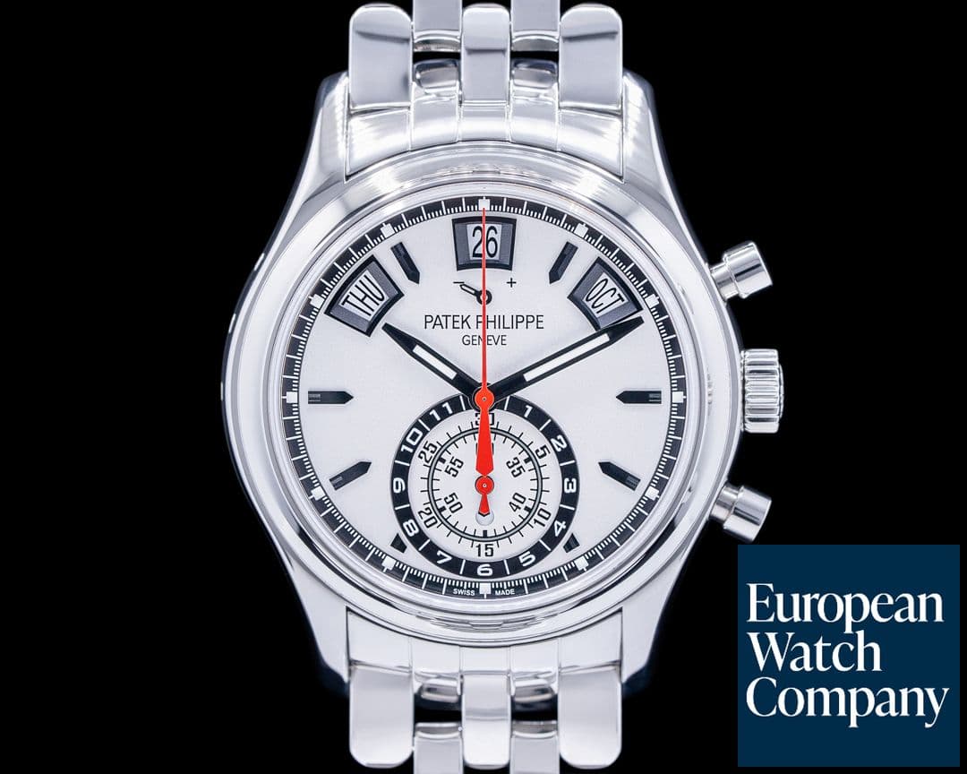 Image of Patek Philippe Annual Calendar 5960 Chronograph SS Silver Dial