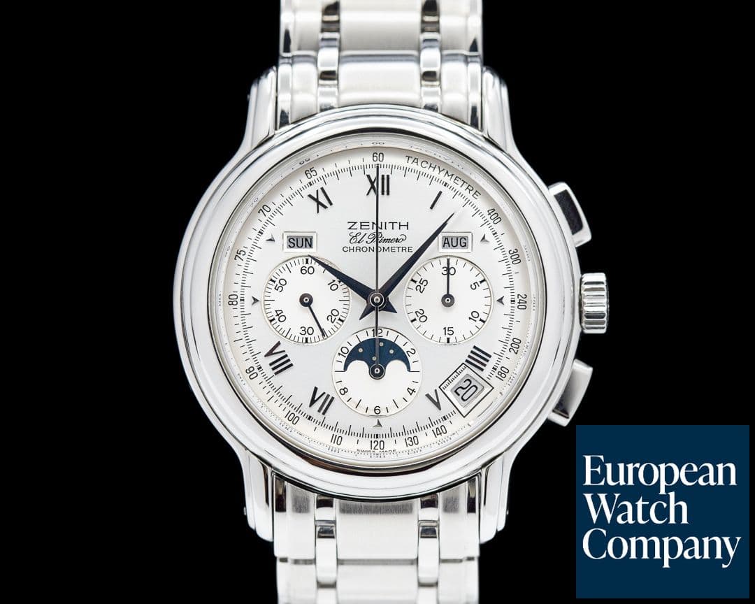 Image of Zenith Chronomaster T El Primero Moon Silver Dial SS 