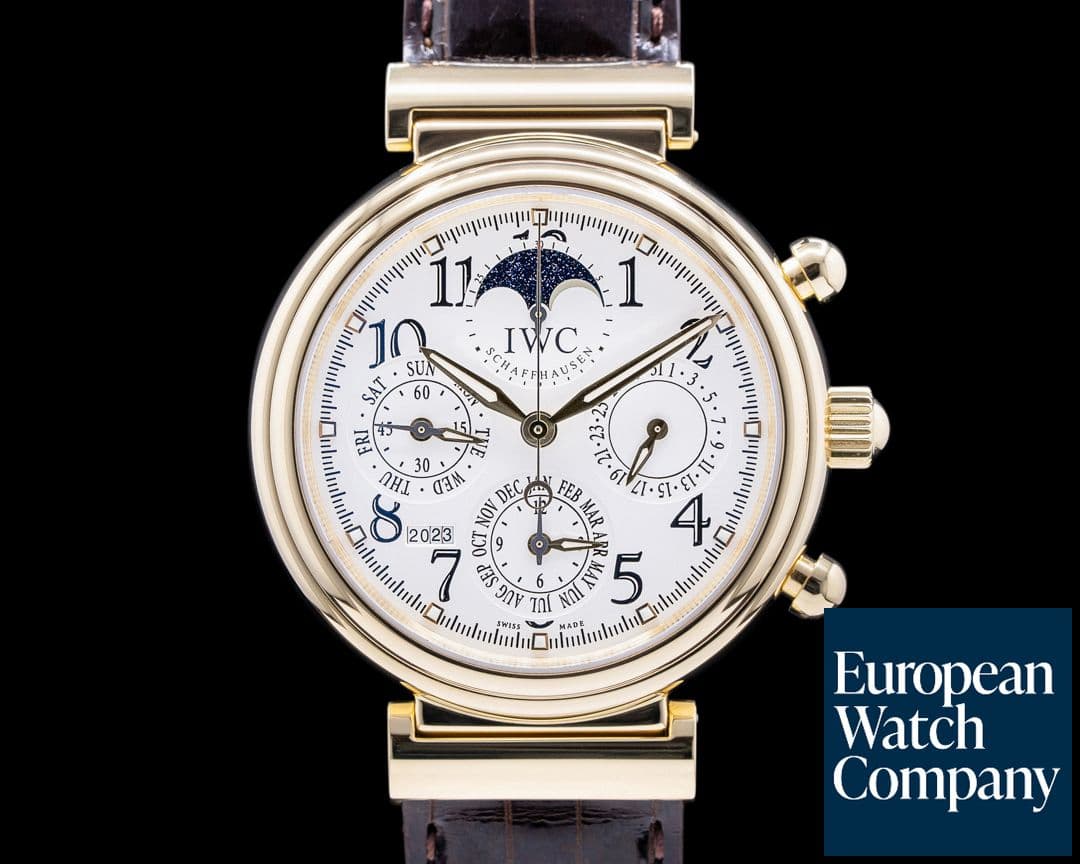 Image of IWC Da Vinci Perpetual 3758 Calendar Chronograph 18K Yellow Gold 