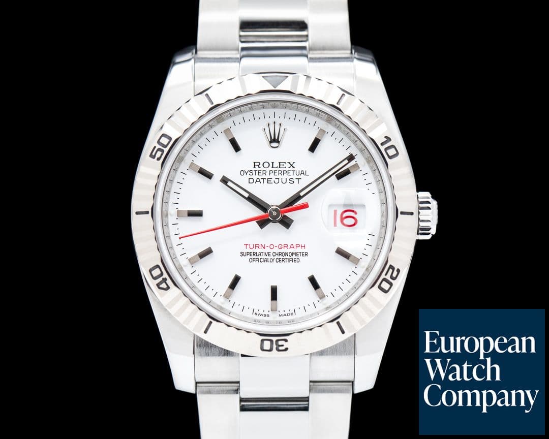 Image of Rolex Datejust Turn O Graph SS White Dial "Thunderbird"