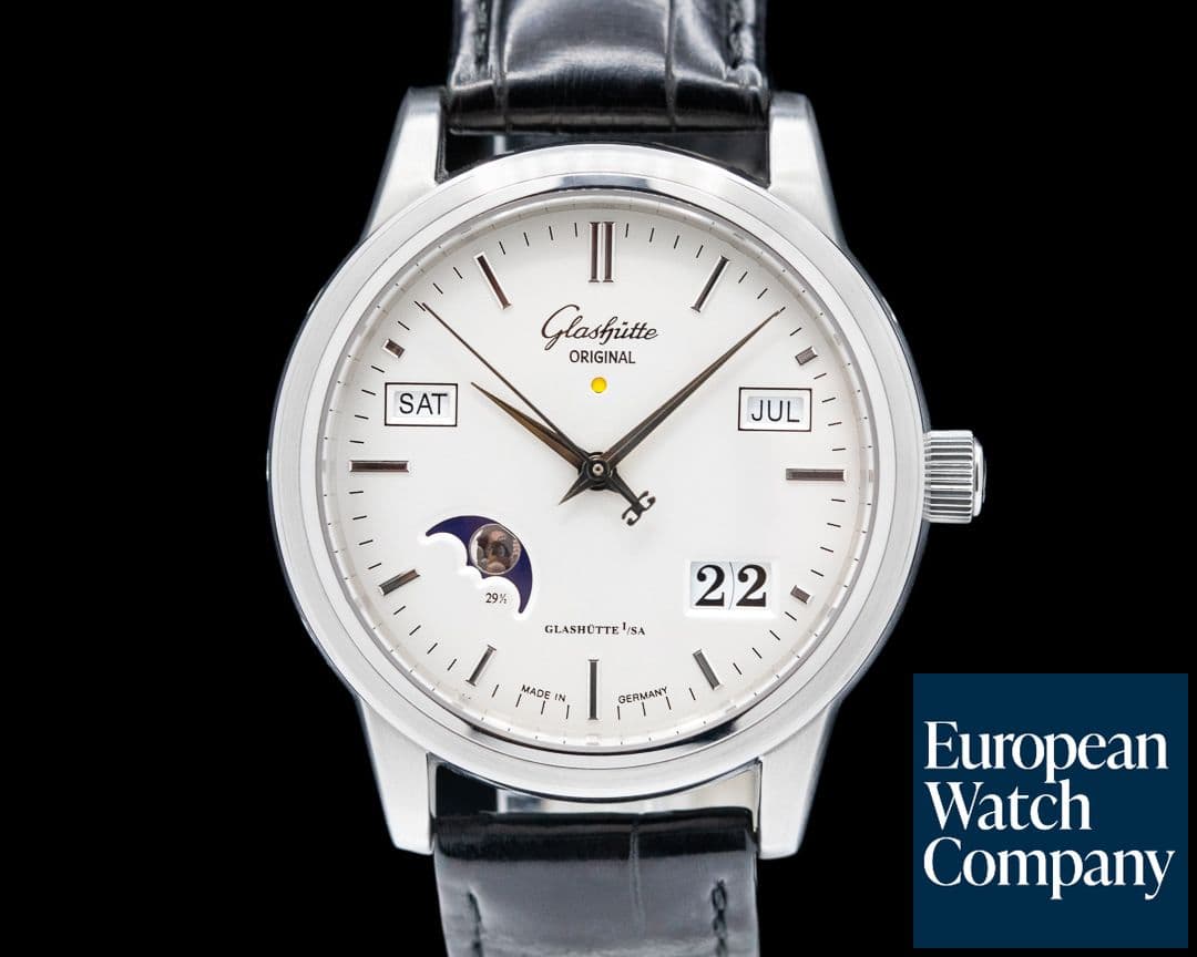 Image of Glashutte Original Senator Perpetual Calendar SS White Dial