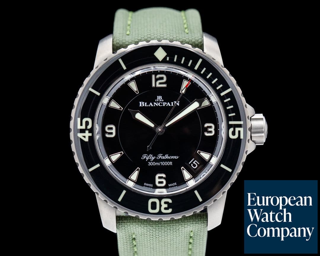 Image of Blancpain Fifty Fathoms / Black Dial Titanium