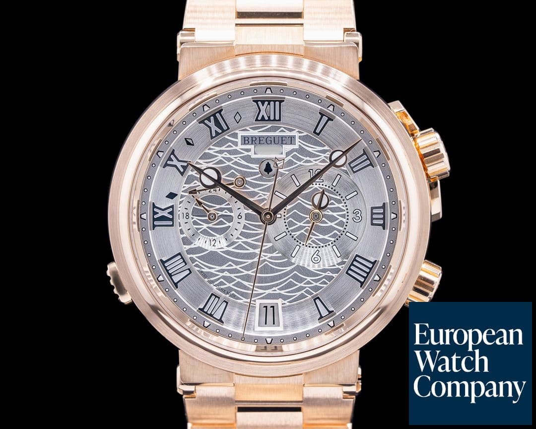 Image of Breguet Marine Alarme Musicale 40mm 18K Rose Gold ADDED BRACELET 