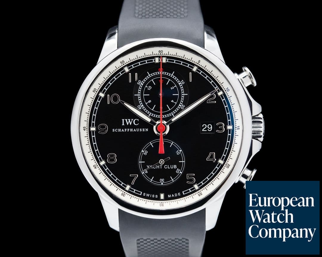 Image of IWC IWC Portuguese Yacht Club Flyback SS Black Dial