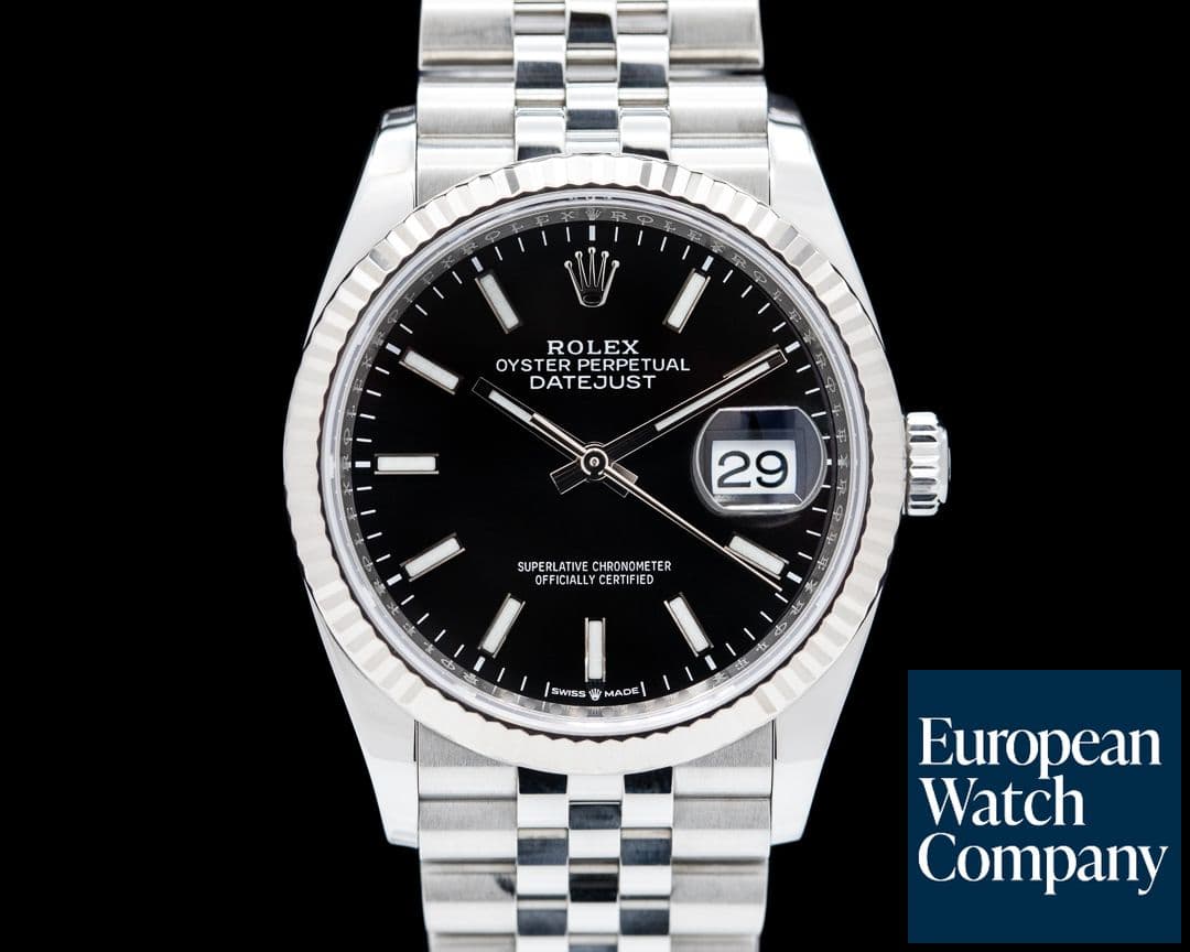 Image of Rolex Datejust Black Stick Dial / Jubilee Bracelet 2019