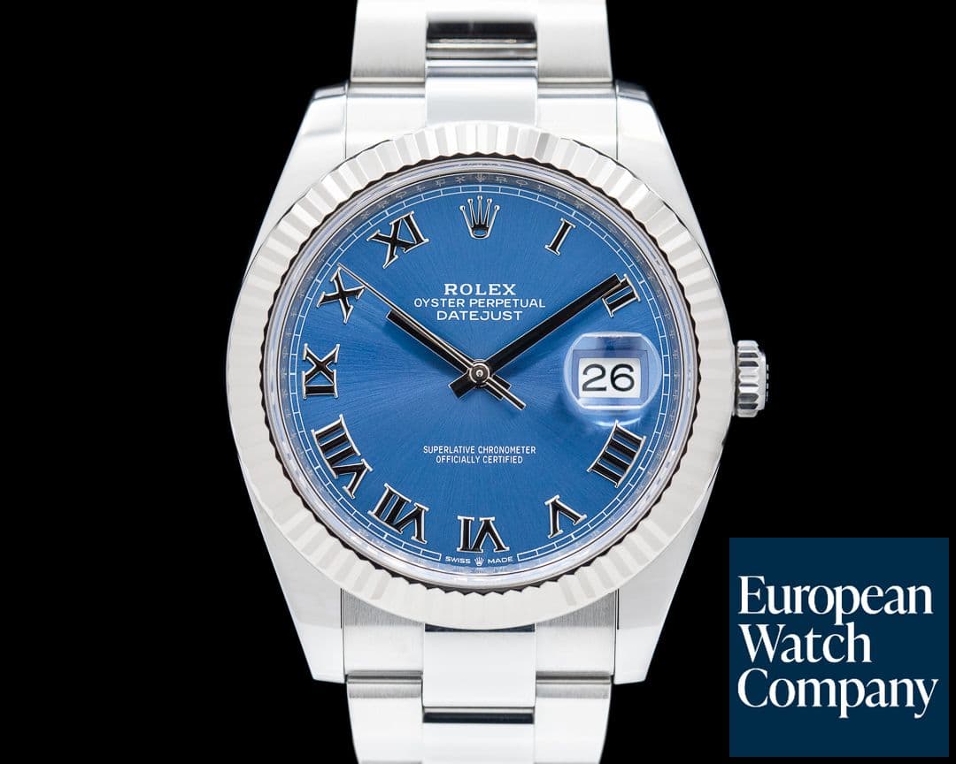 Image of Rolex Datejust 41 Blue Roman Numerals SS / SS 2022