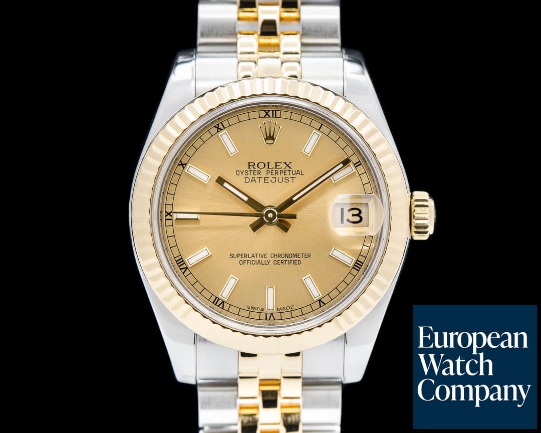 Image of Rolex Rolex Datejust 31 Champagne Dial SS/18k