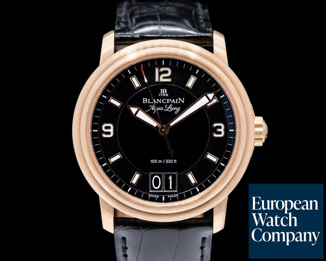 Image of Blancpain Aqualung Big Date 18K RG Deployant
