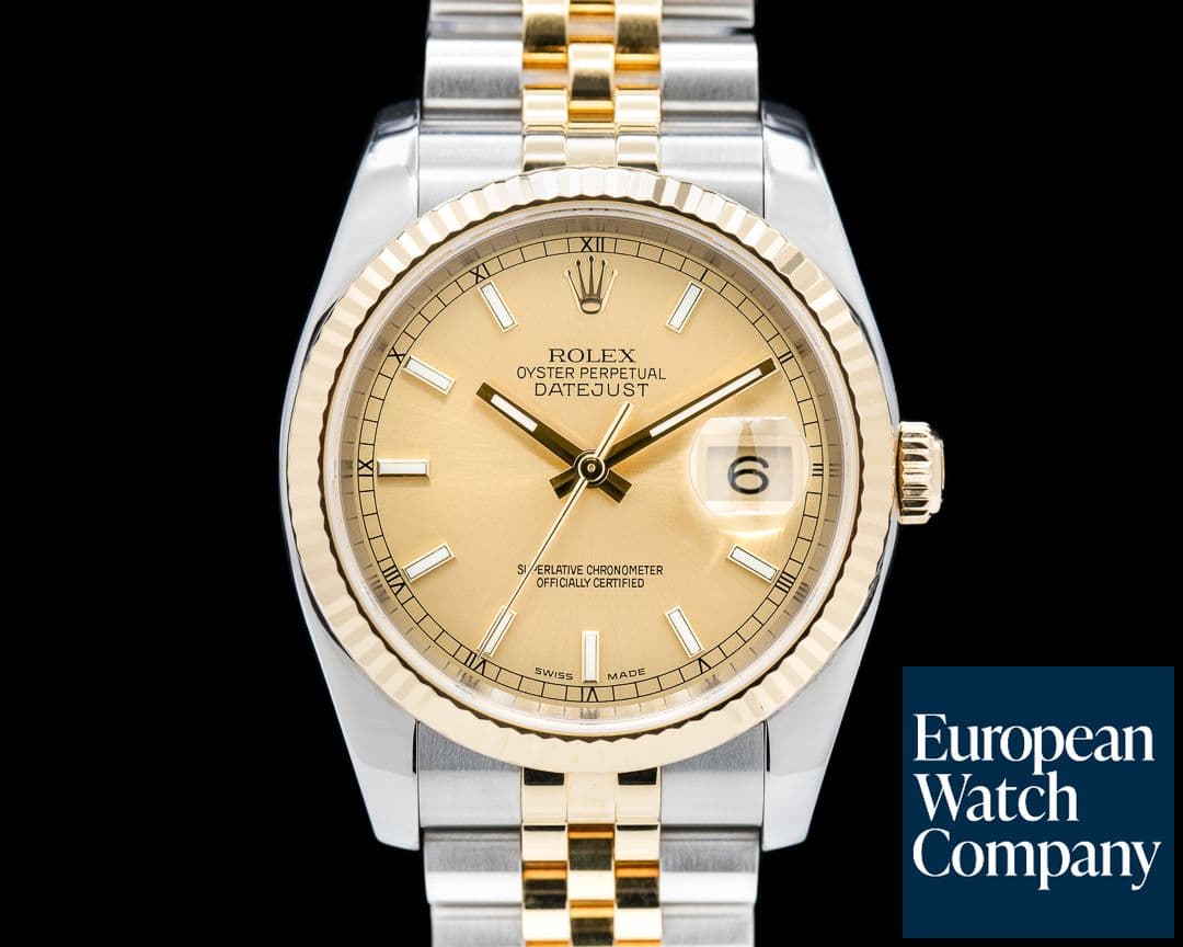 Image of Rolex Datejust Champagne Dial 18K / SS Jubilee 