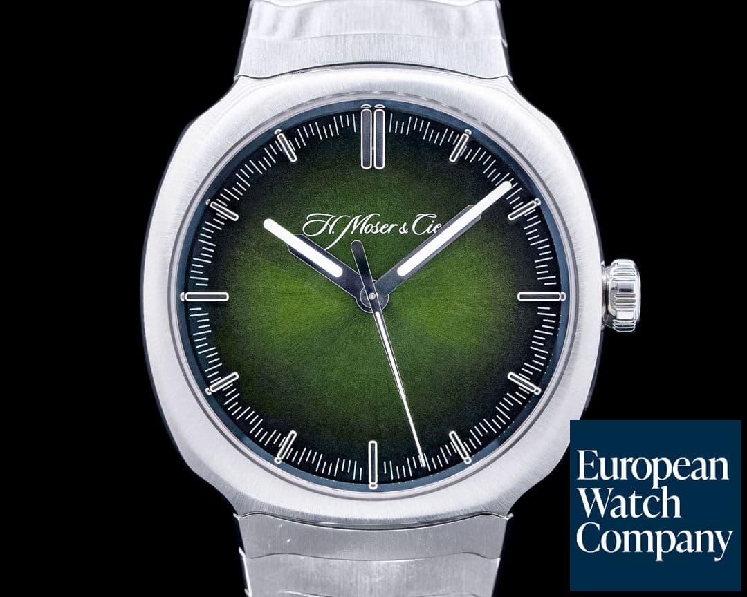 Image of H. Moser and Cie. Moser Streamliner Centre Seconds Green Dial UNWORN