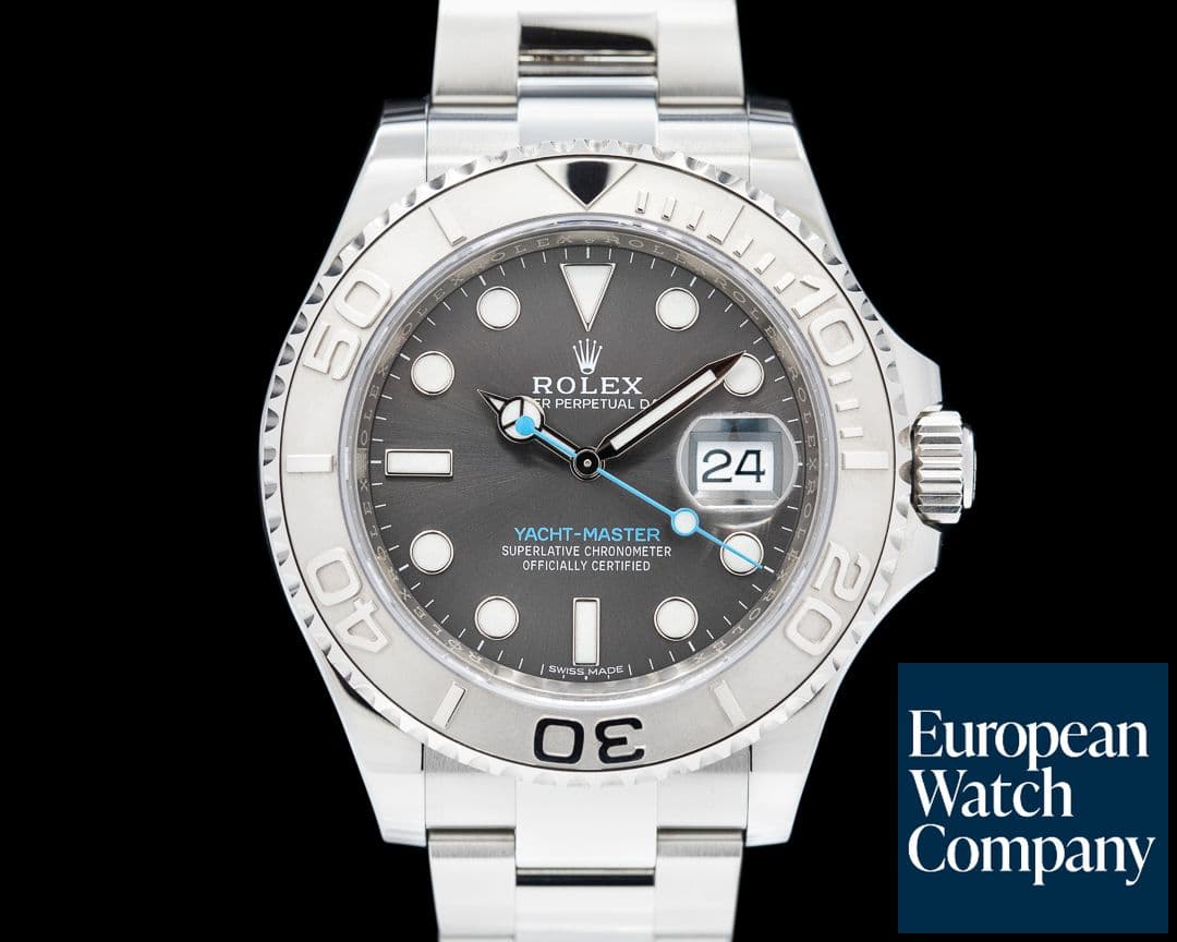 Image of Rolex Yacht Master SS Dark Rhodium Dial / Platinum Bezel 
