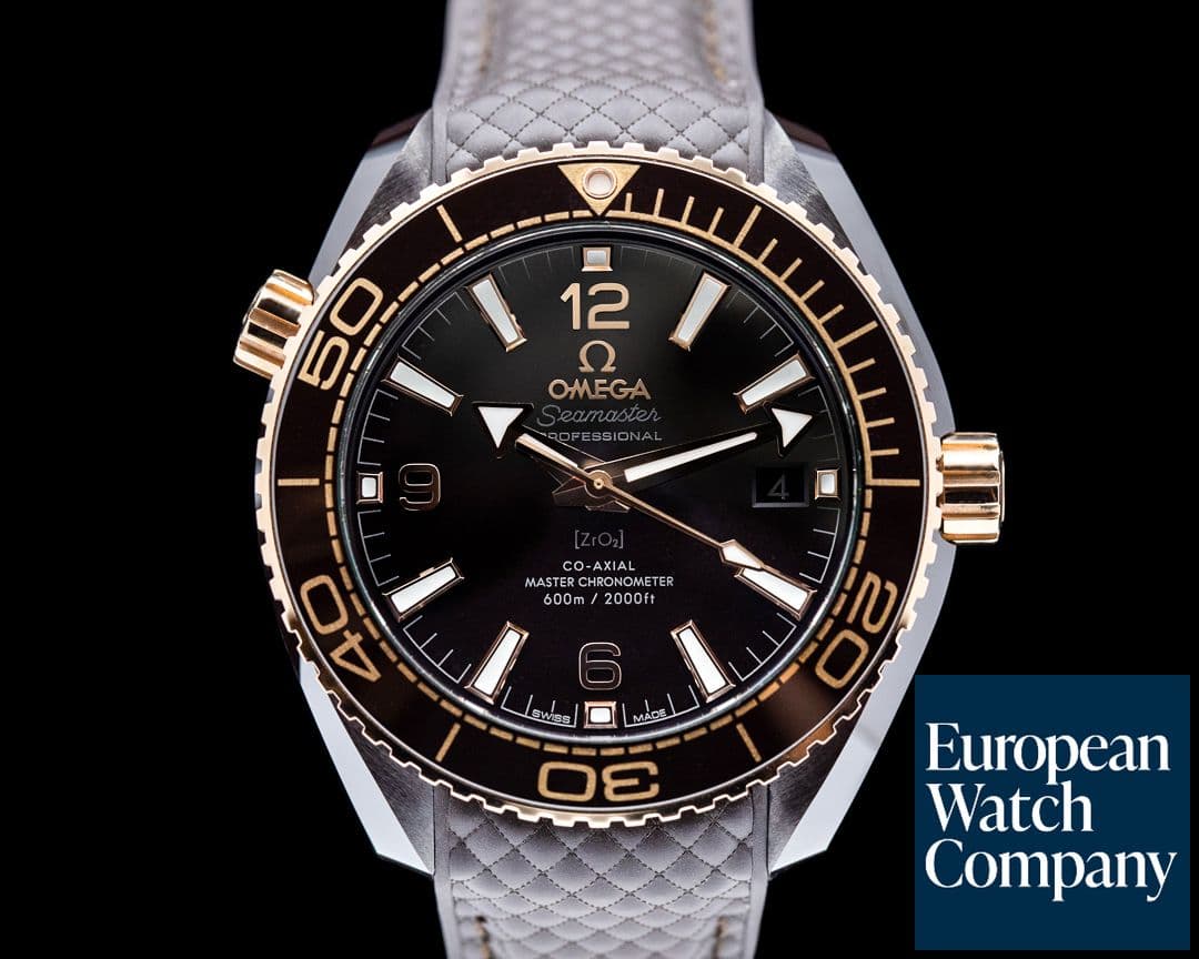 Image of Omega Seamaster Planet Ocean Co-Axial Ceramic "Deep Brown" 39.5mm