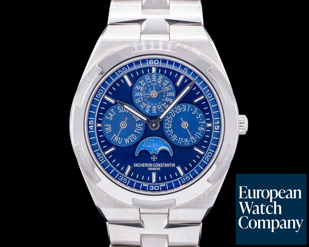 Image of Vacheron Constantin Overseas 4300v Perpetual Calendar Ultra-Thin Blue Dial 18k UNWORN