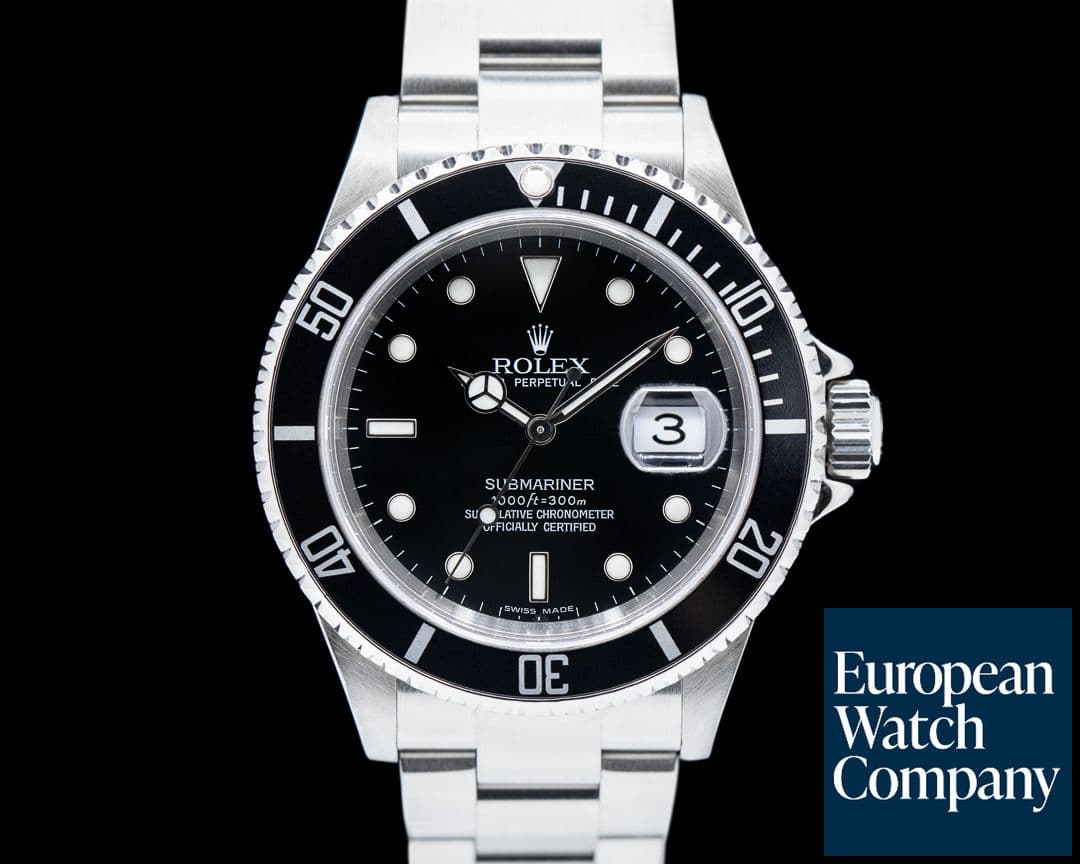 Image of Rolex Submariner 16610 Date SS full set Very sharp 