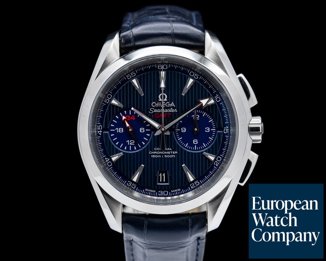 Image of Omega Seamaster Aqua Terra 150M Master Co-Axial Chronometer Chronograph GMT 43