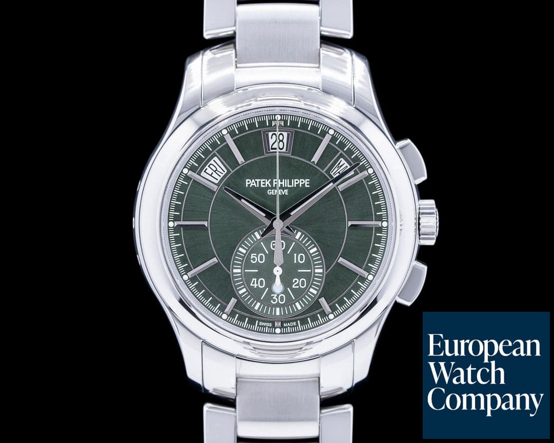 Image of Patek Philippe 5905/1A Chronograph Annual Calendar Green Dial SS 