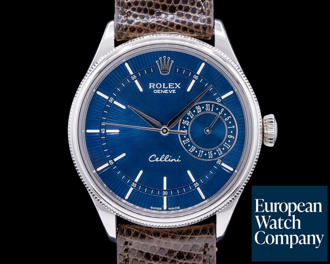 Image of Rolex Cellini Date Blue Dial 18K White Gold 2017