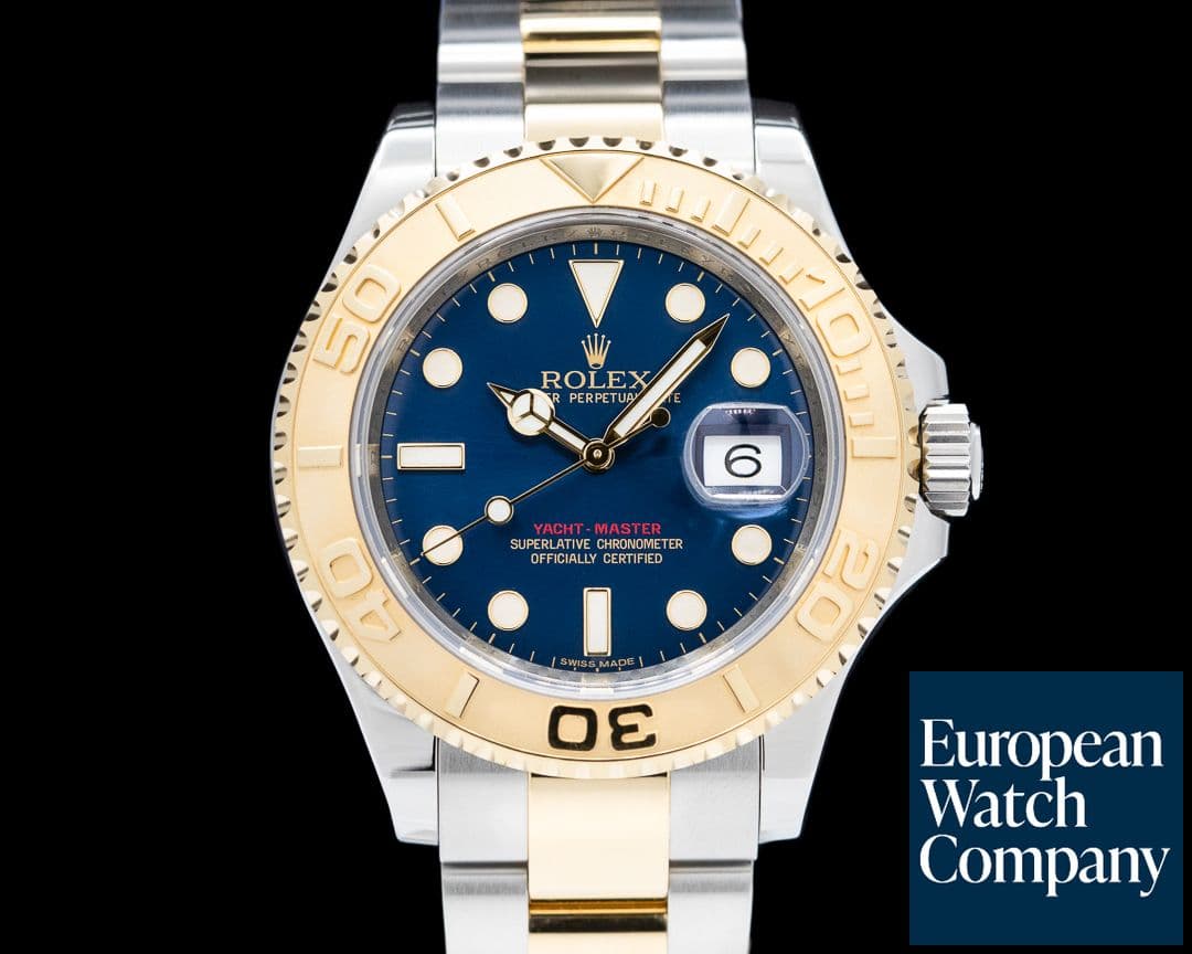 Image of Rolex Yacht-Master 18k/SS Blue Dial