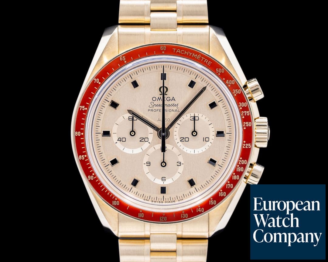 Image of Omega Apollo XI 50th Anniversary Speedmaster 18K Yellow Gold 