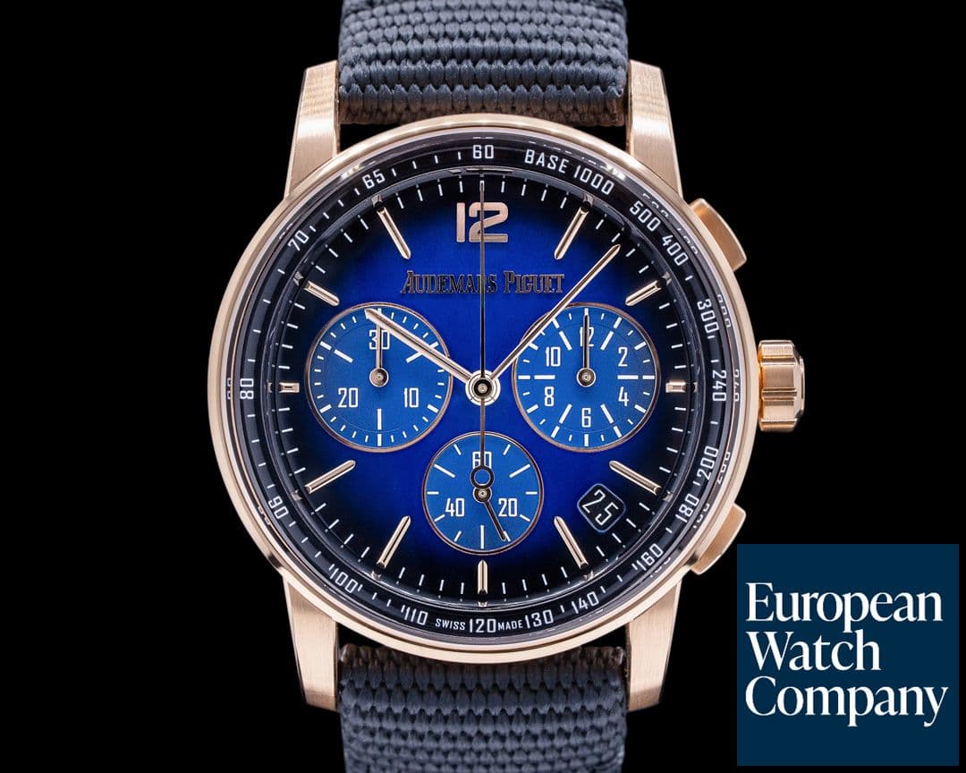 Image of Audemars Piguet Code 11:59 Chronograph Blue Dial Rose Gold