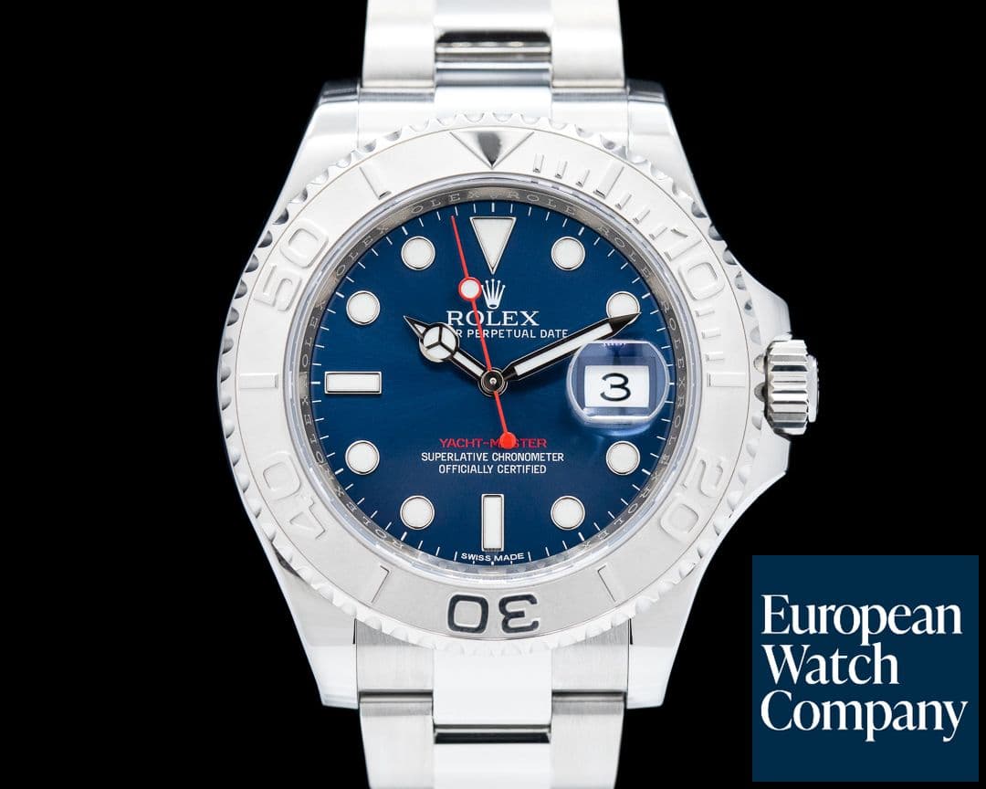 Image of Rolex Yacht Master 116622 SS Blue Dial / Platinum Bezel 2019