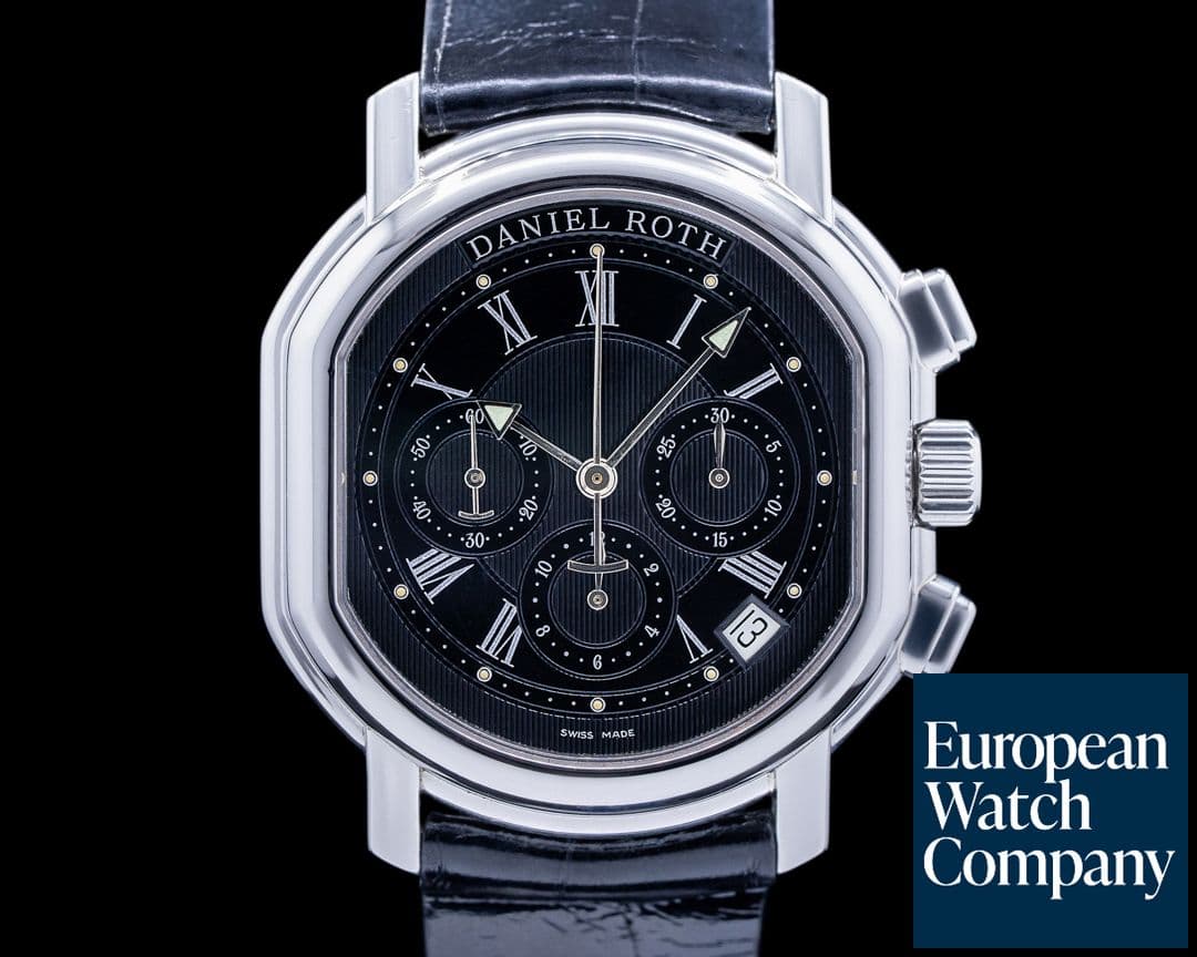 Image of Daniel Roth Masters Chronograph Automatic Black Dial SS S247