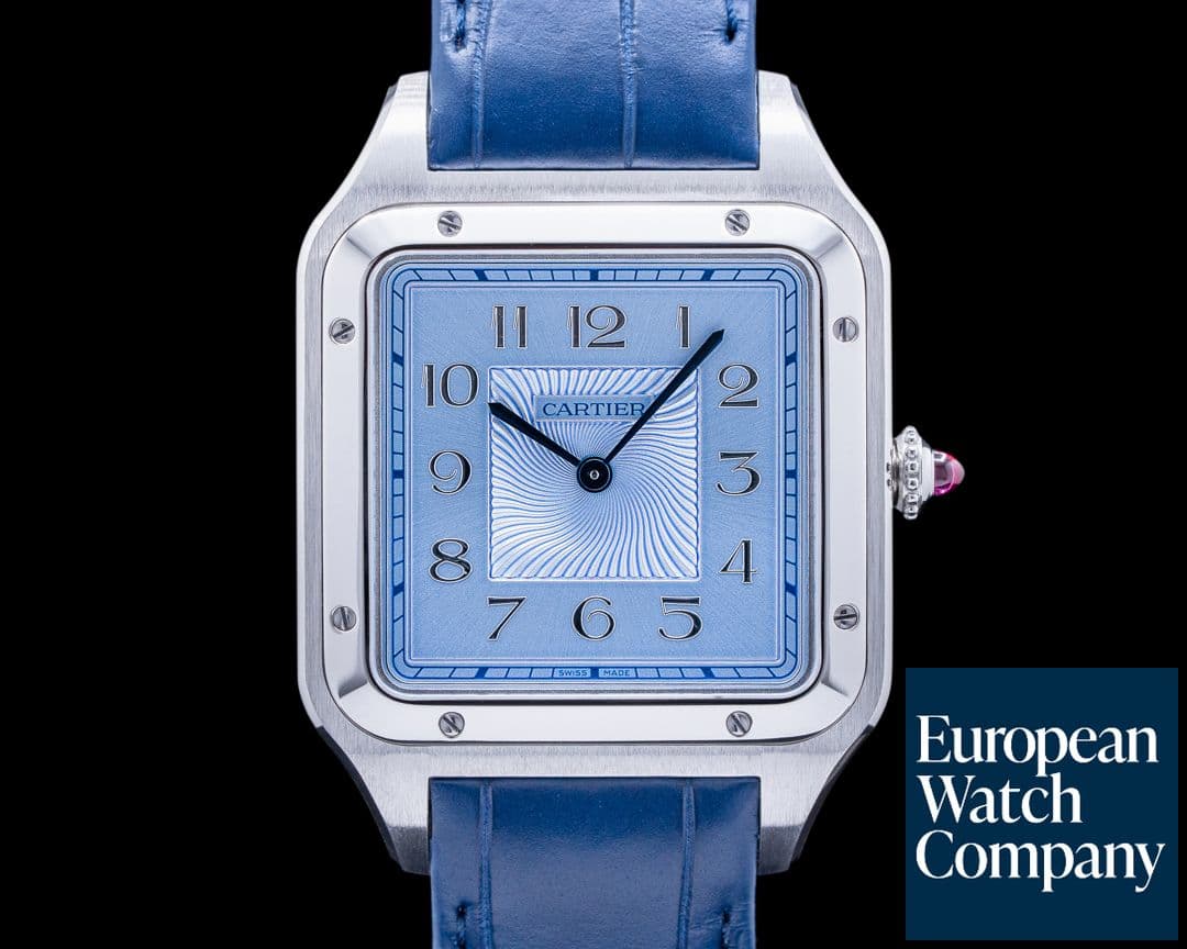 Image of Cartier Santos-Dumont "Precious Set" Limited Platinum / Matching Cuff Links UNWO