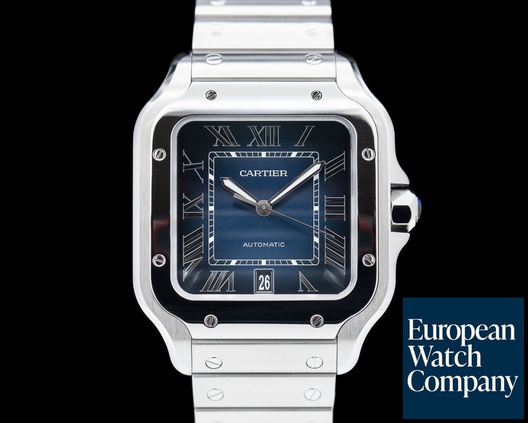 Image of Cartier Santos Large SS / SS Blue Dial Automatic 2023
