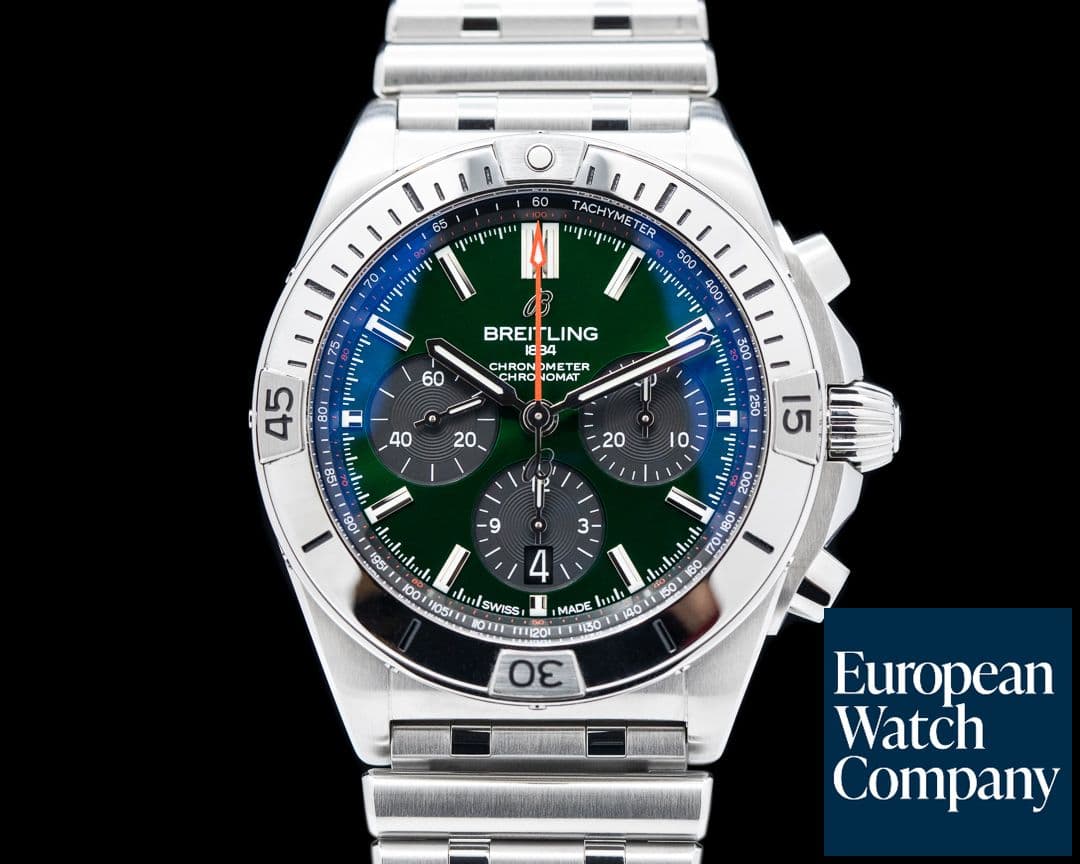 Image of Breitling Chronomat B01 42mm SS Green Dial