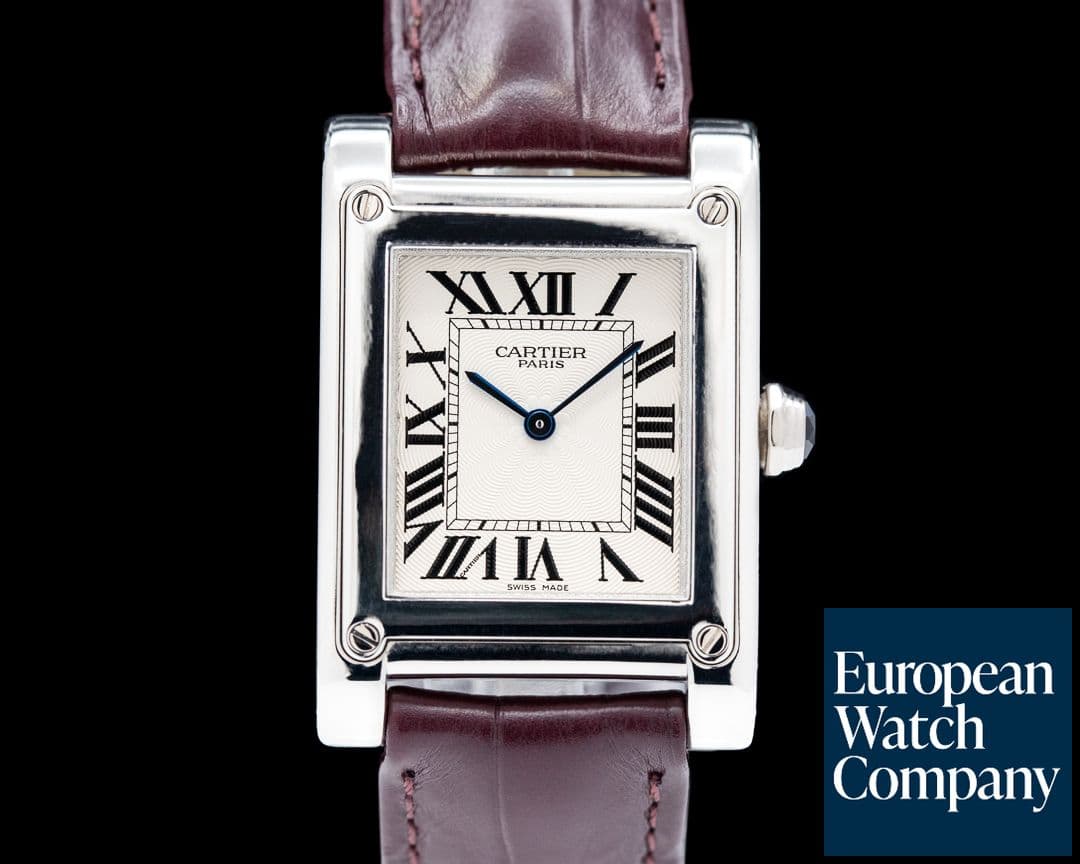 Image of Cartier Privee Collection Tank a Vis CPCP W1539951 Platinum RARE
