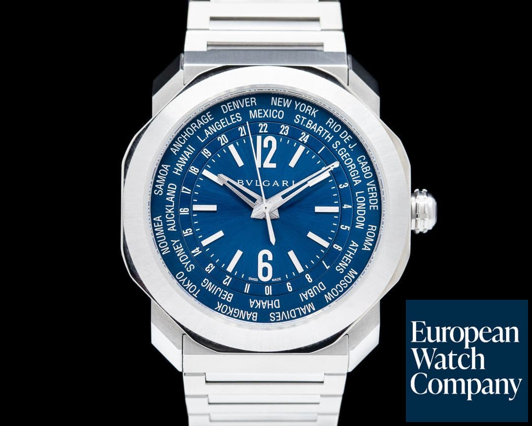 Image of Bulgari Octo Roma Worldtimer Automatic Blue Dial 40MM 2022