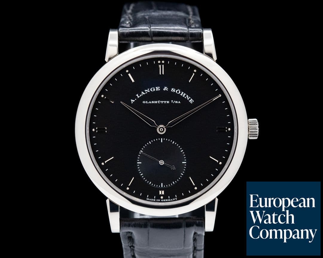 Image of A. Lange and Sohne Grand Saxonia 307.029 Automatik 18K White Gold / Black Dial