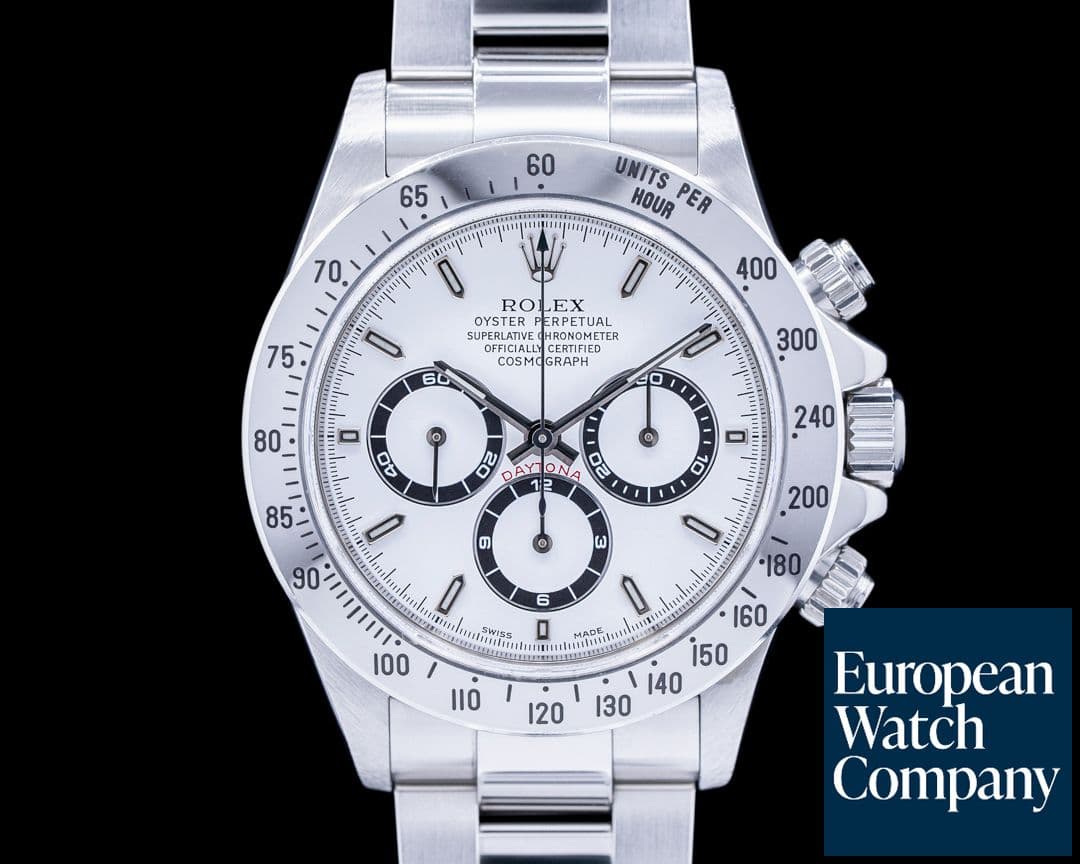 Image of Rolex Zenith Daytona SS White Dial FULL SET SHARP 1999