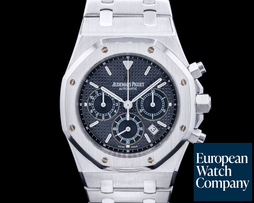 Image of Audemars Piguet Royal Oak Chronograph Blue Dial SS "Kasparov"