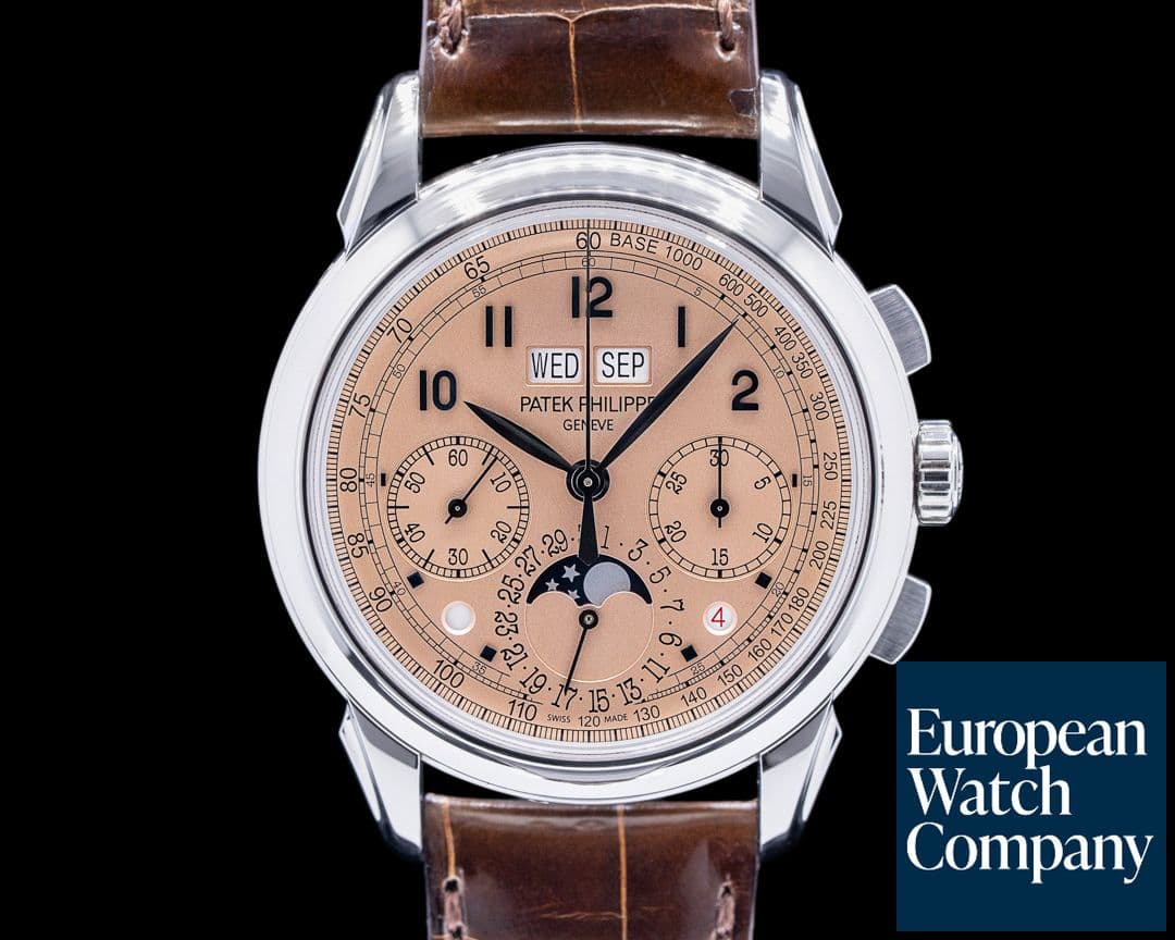 Image of Patek Philippe 5270P Perpetual Calendar Chronograph Platinum Salmon Dial 