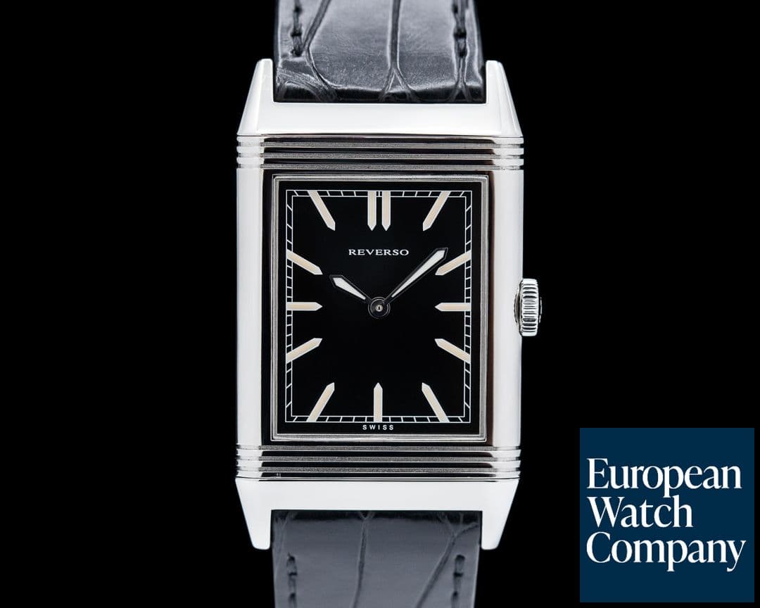 Image of Jaeger LeCoultre Grande Reverso Tribute to 1931 Ultra Thin SS Black Dial