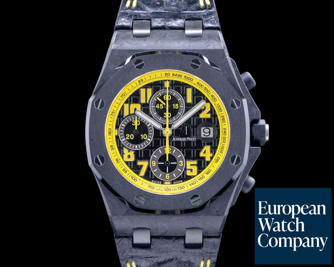 Image of Audemars Piguet Royal Oak Offshore "Bumble Bee" 26176FO + Matching Cufflinks